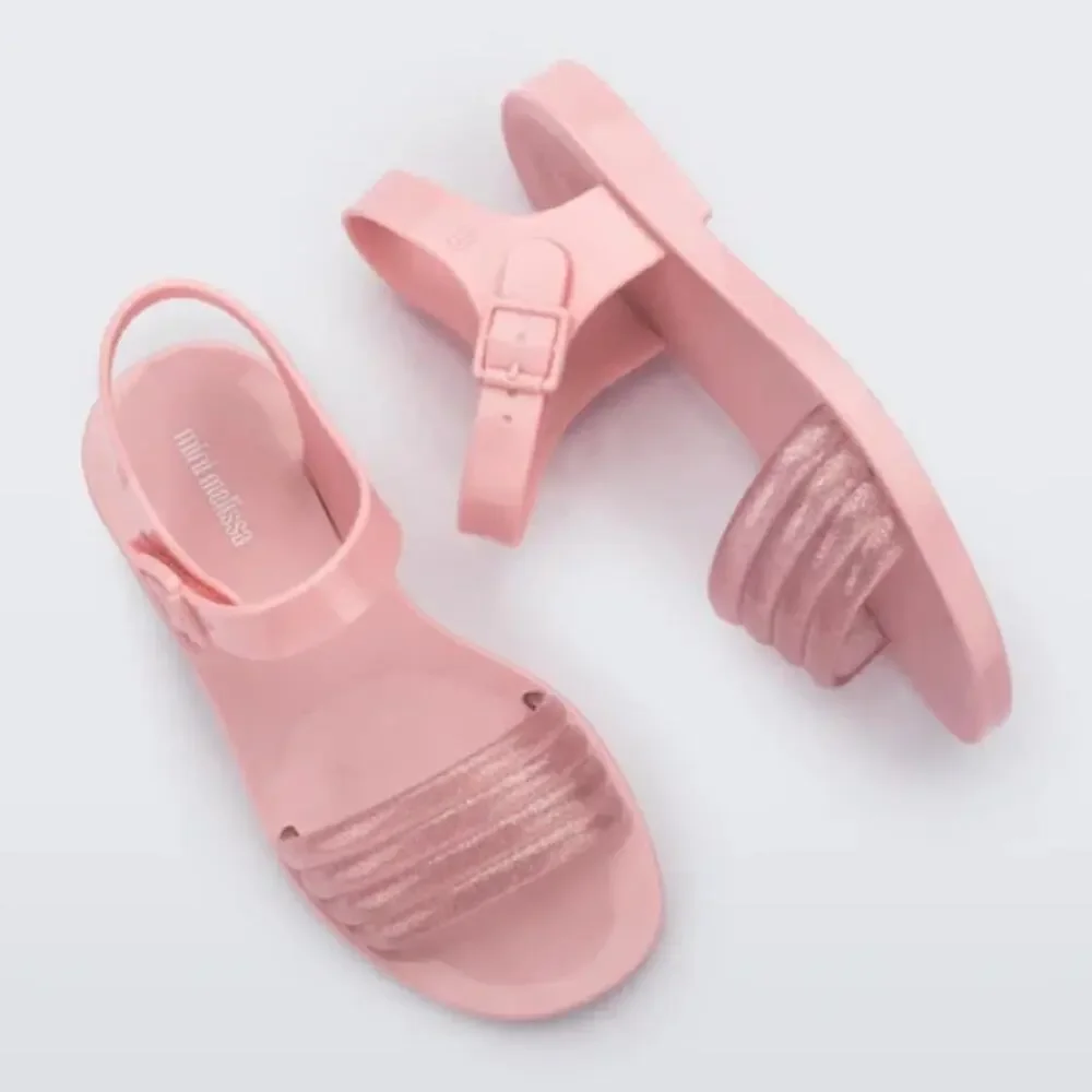 Mini Melissa - Kids Mar Wave Sandal Sparkle Pink